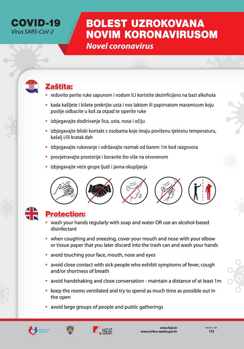 corona plakat javni prostori
